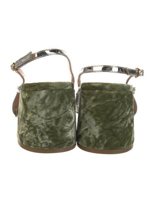 Rupert Sanderson Velvet Slingback Pumps