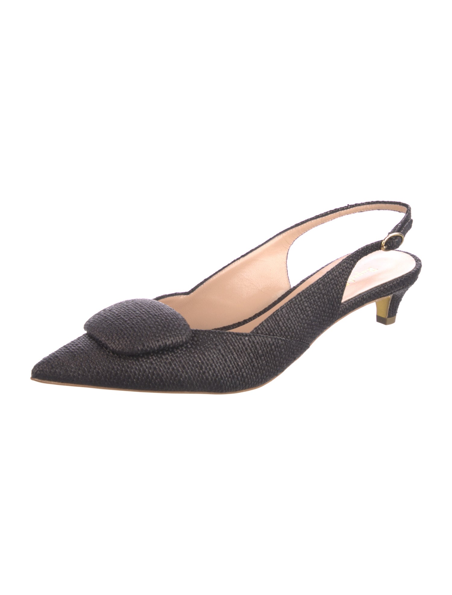 Rupert Sanderson Raffia Slingback Pumps