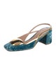 Rupert Sanderson Velvet Slingback Pumps