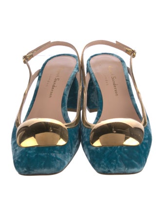 Rupert Sanderson Velvet Slingback Pumps
