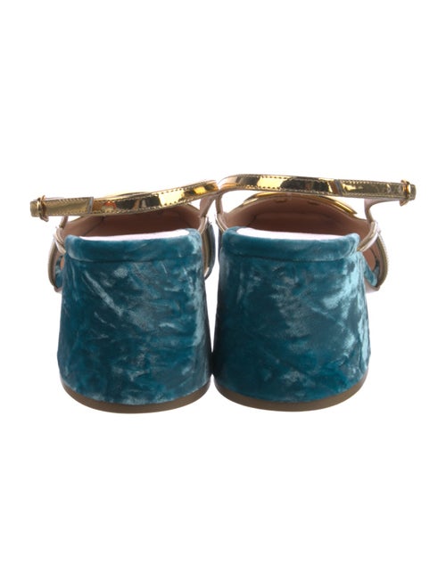 Rupert Sanderson Velvet Slingback Pumps