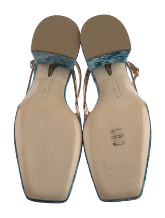 Rupert Sanderson Velvet Slingback Pumps