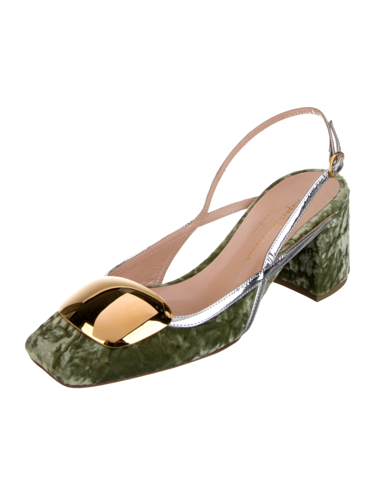 Rupert Sanderson Velvet Slingback Pumps