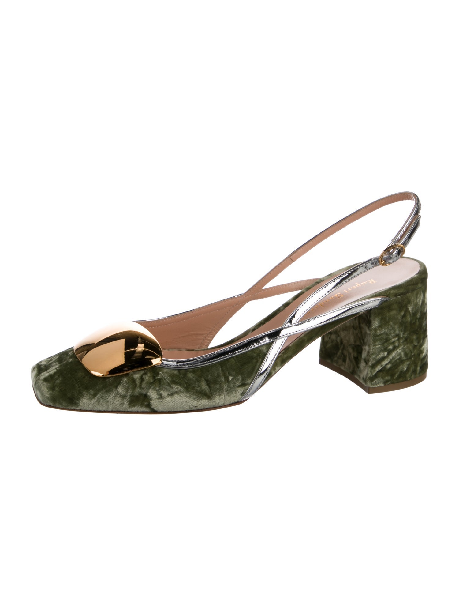 Rupert Sanderson Velvet Slingback Pumps