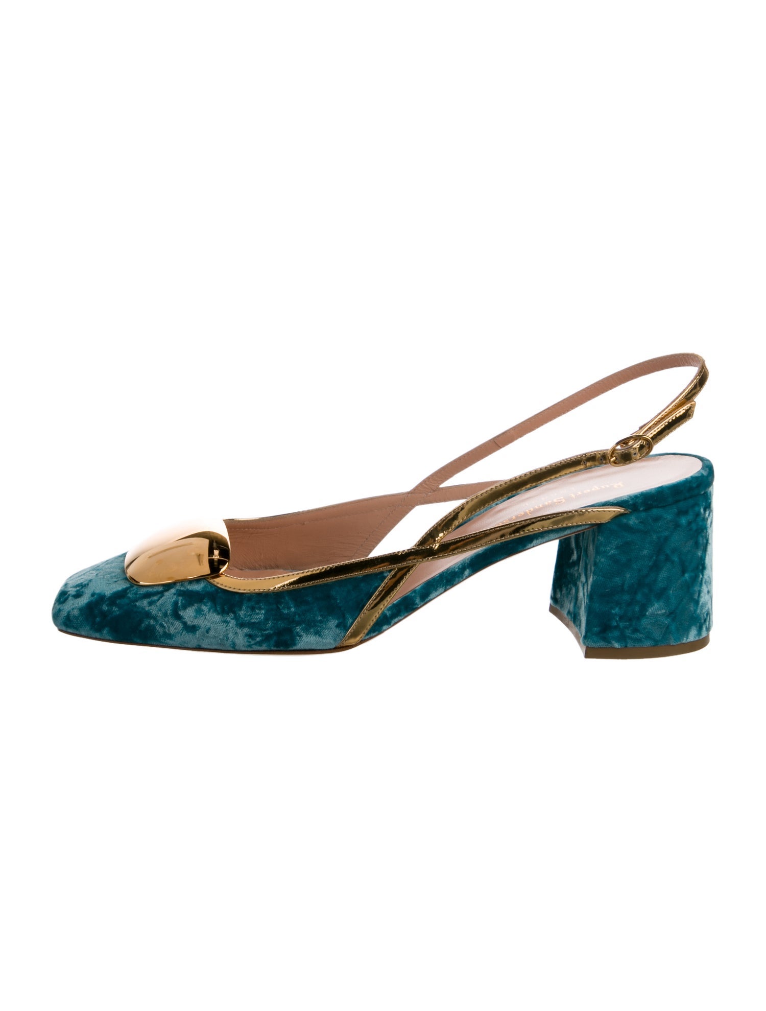 Rupert Sanderson Velvet Slingback Pumps