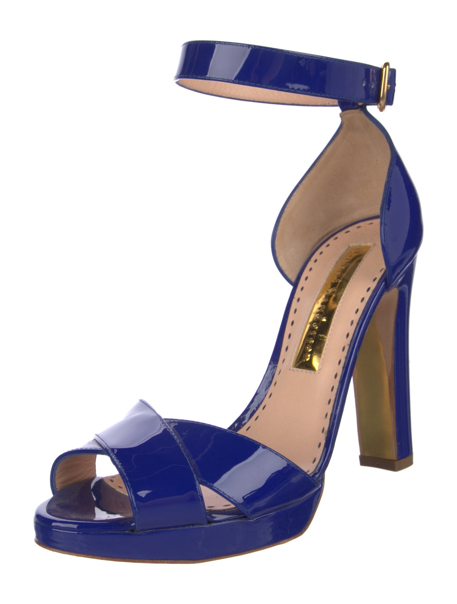 Rupert Sanderson Patent Leather D'Orsay Pumps