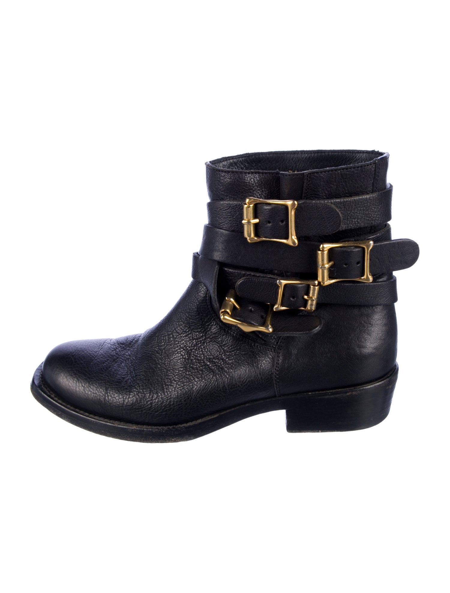 Rupert Sanderson Leather Moto Boots