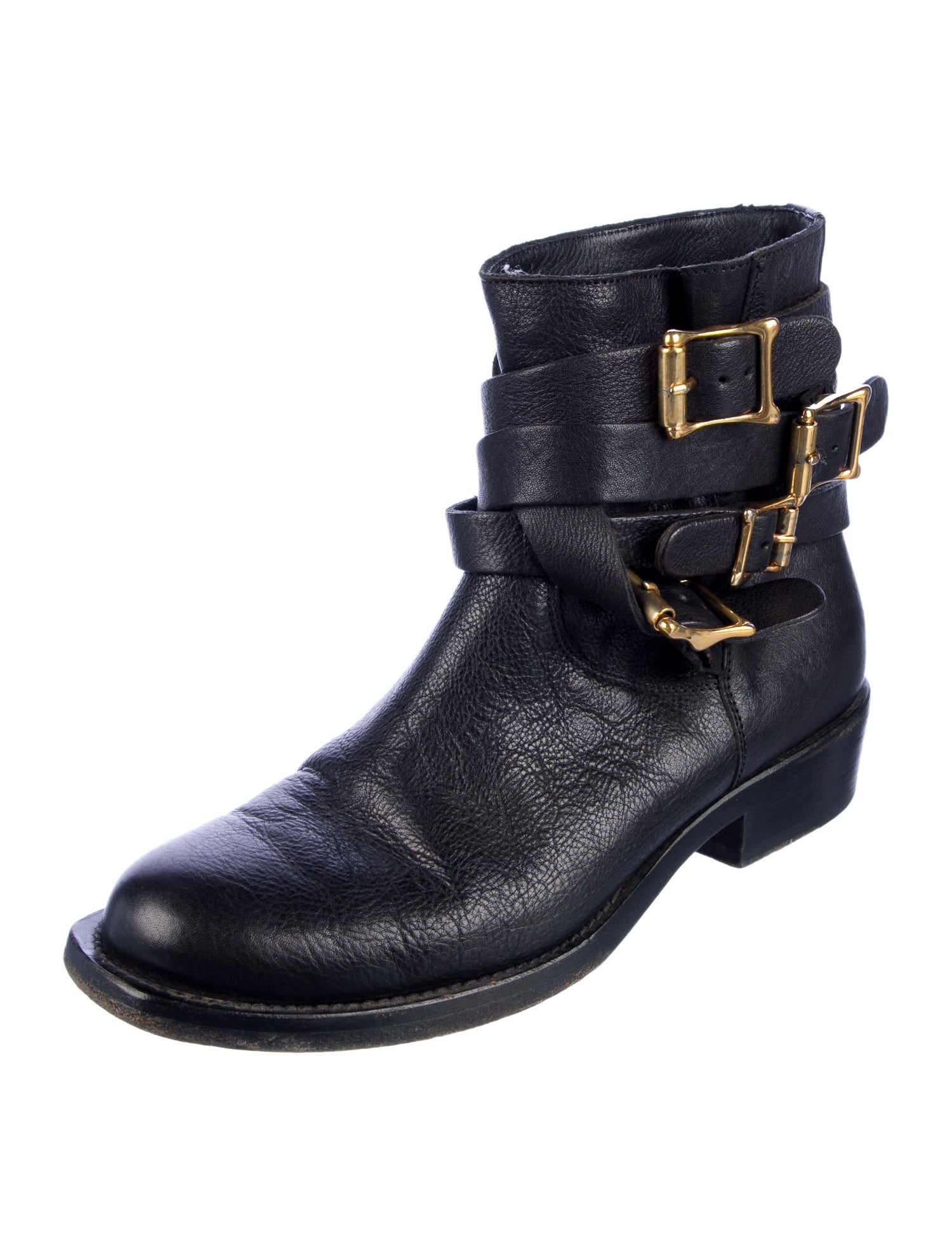 Rupert Sanderson Leather Moto Boots