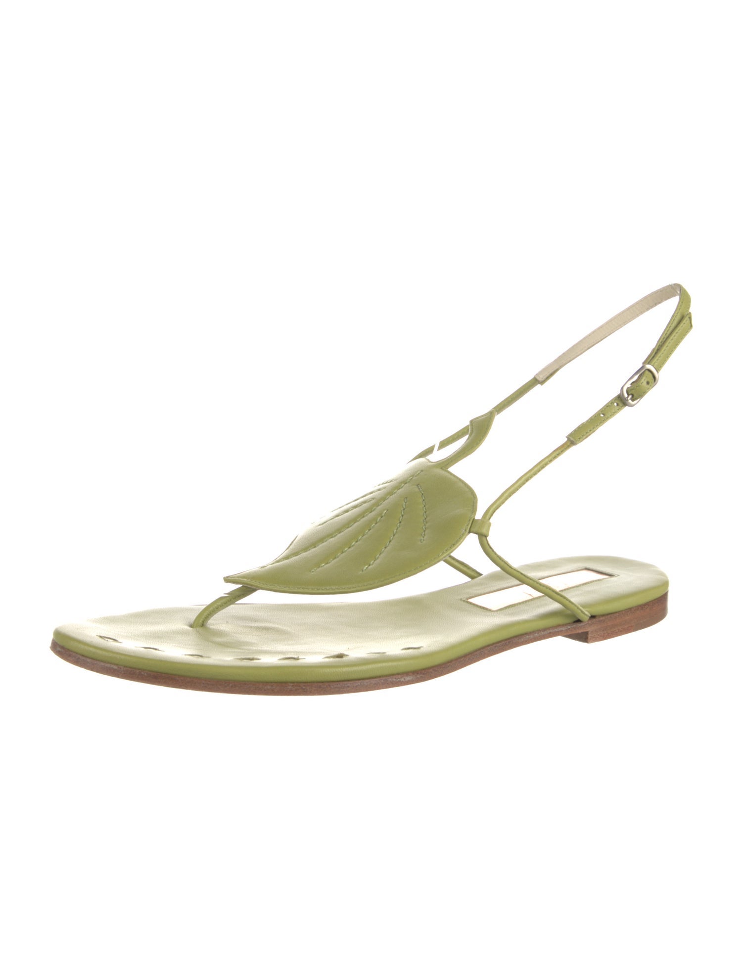 Rupert Sanderson Leather Slingback Sandals