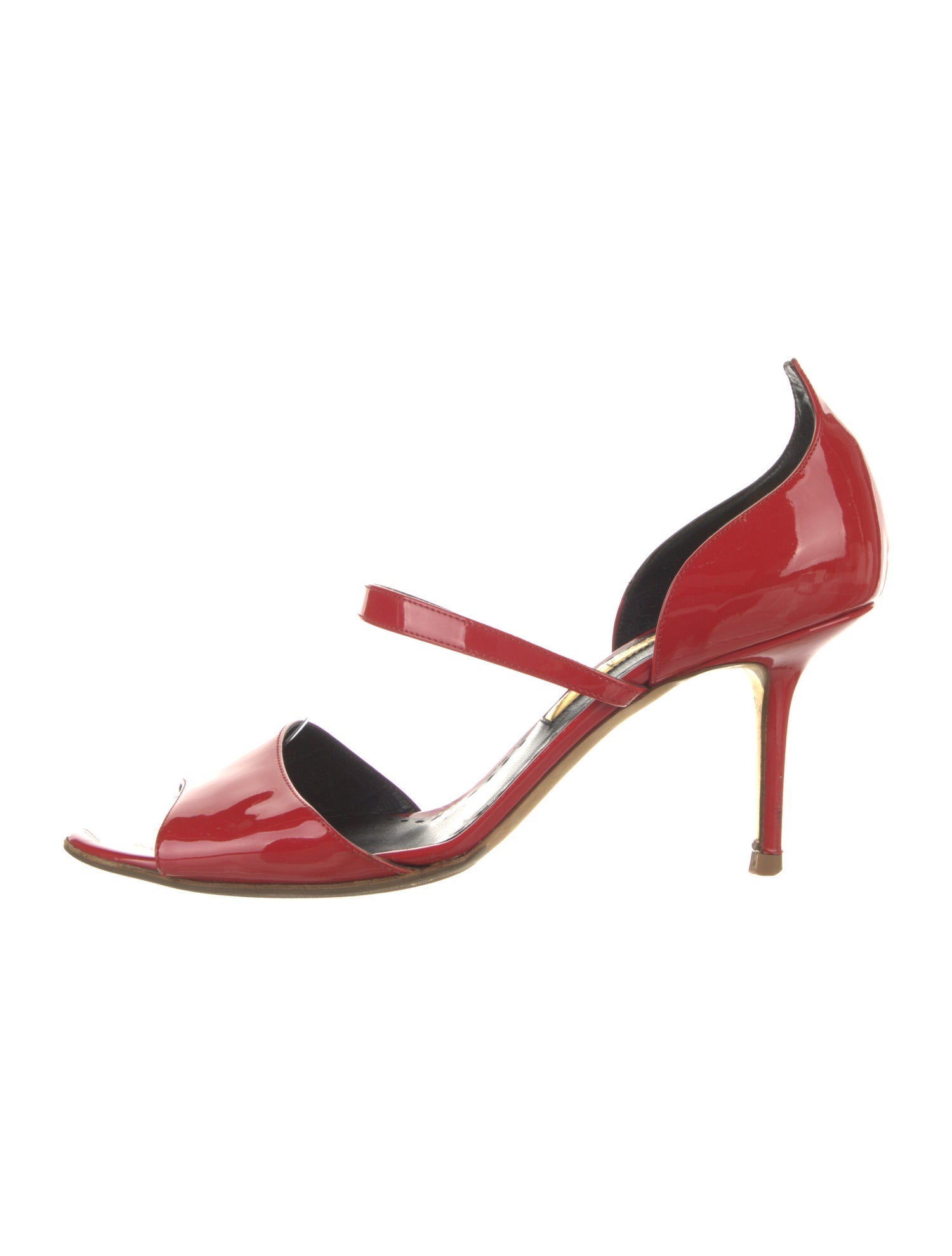 Rupert Sanderson Patent Leather Sandals