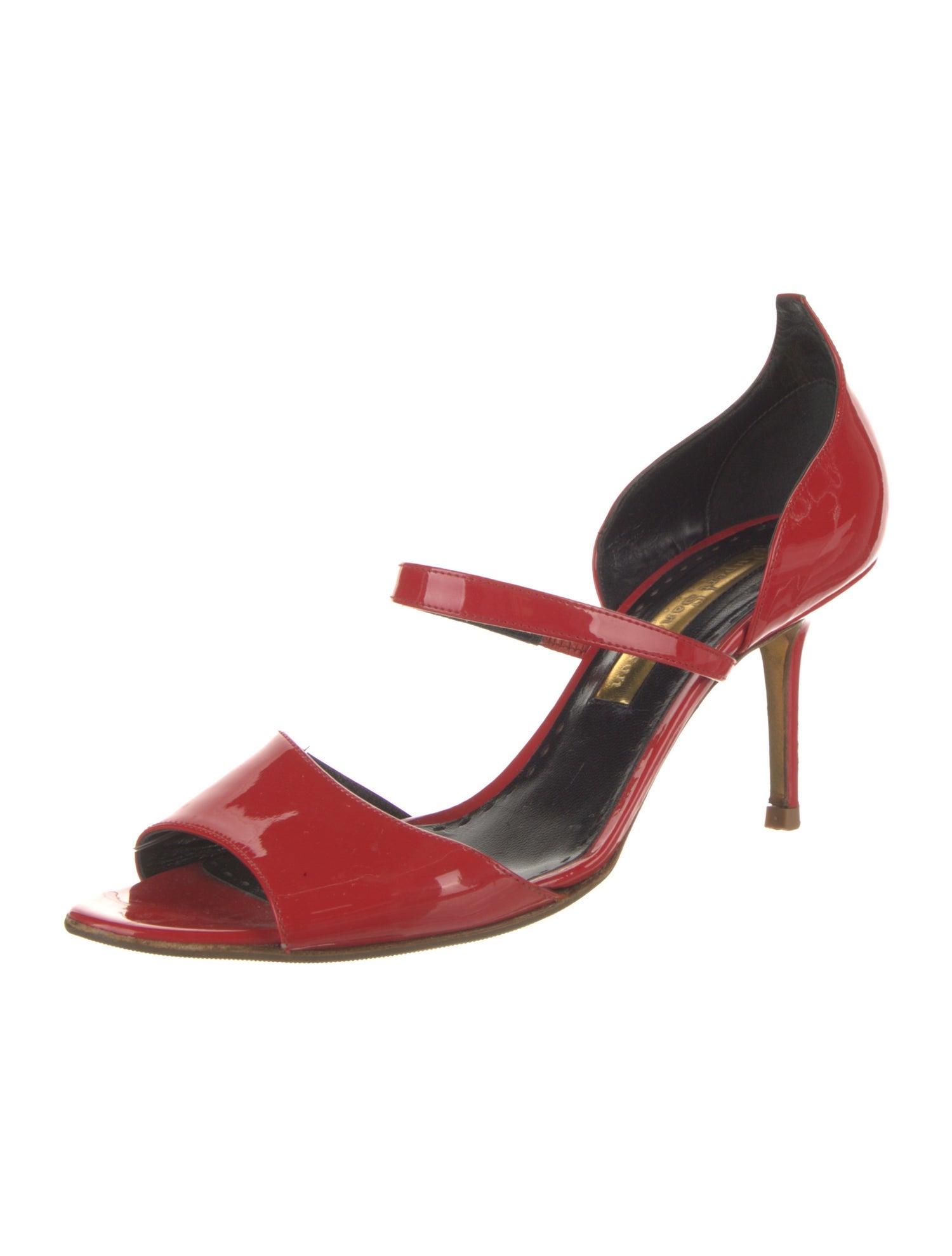 Rupert Sanderson Patent Leather Sandals