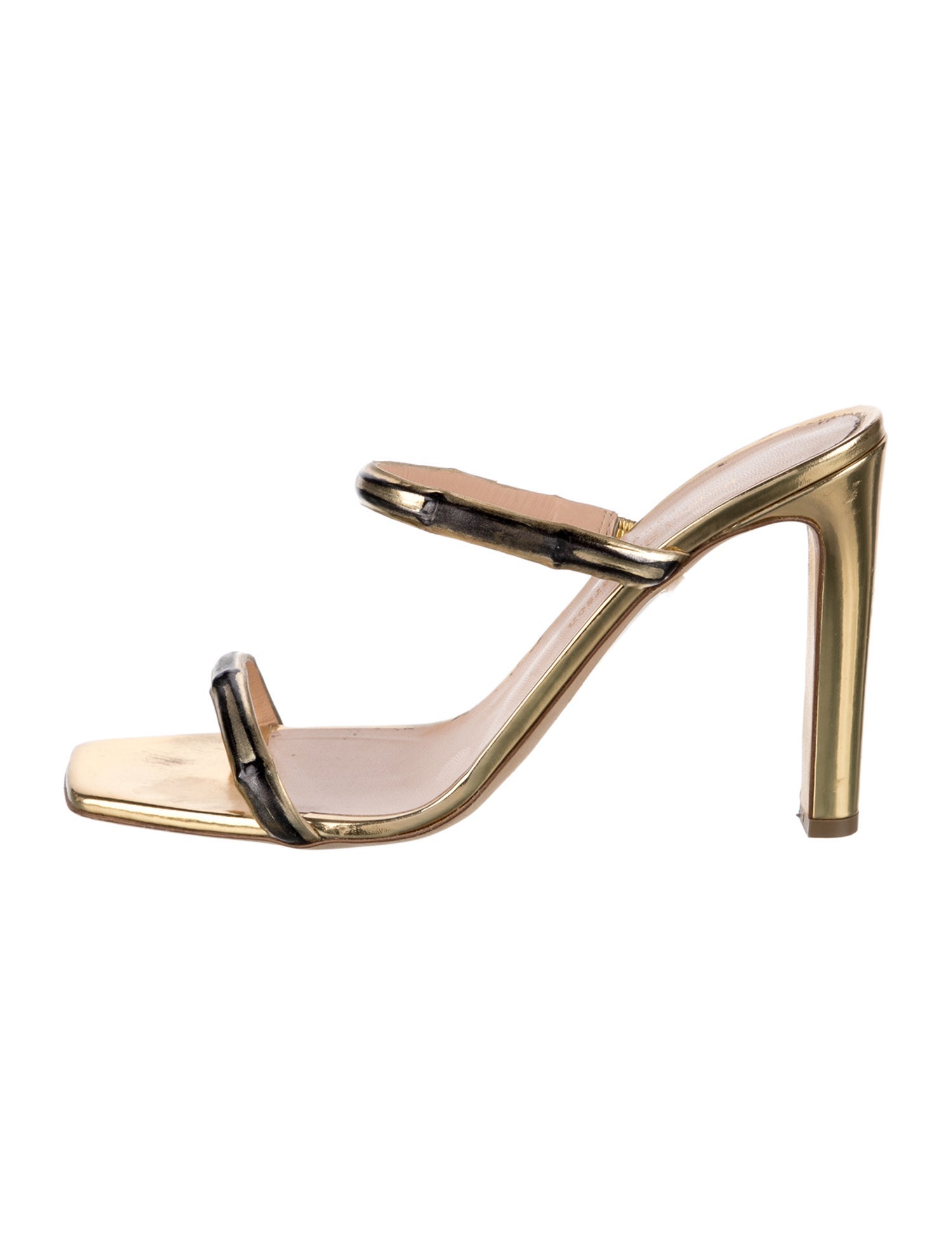 Rupert Sanderson Patent Leather Slides