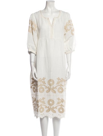 Rose and Dresses Printed Midi Length Dress XL