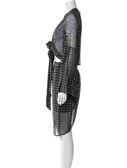 Rosa Cha Lace Pattern Sequin Embellishments Skirt Set