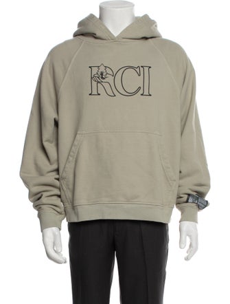 Reese Cooper Graphic Print V-Neck Hoodie