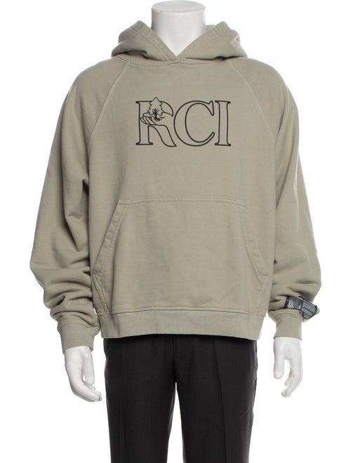 Reese Cooper Graphic Print V-Neck Hoodie