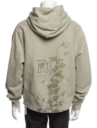 Reese Cooper Graphic Print V-Neck Hoodie