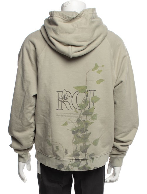Reese Cooper Graphic Print V-Neck Hoodie