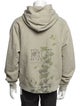 Reese Cooper Graphic Print V-Neck Hoodie