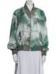 Reese Cooper Tie-Dye Print Bomber Jacket