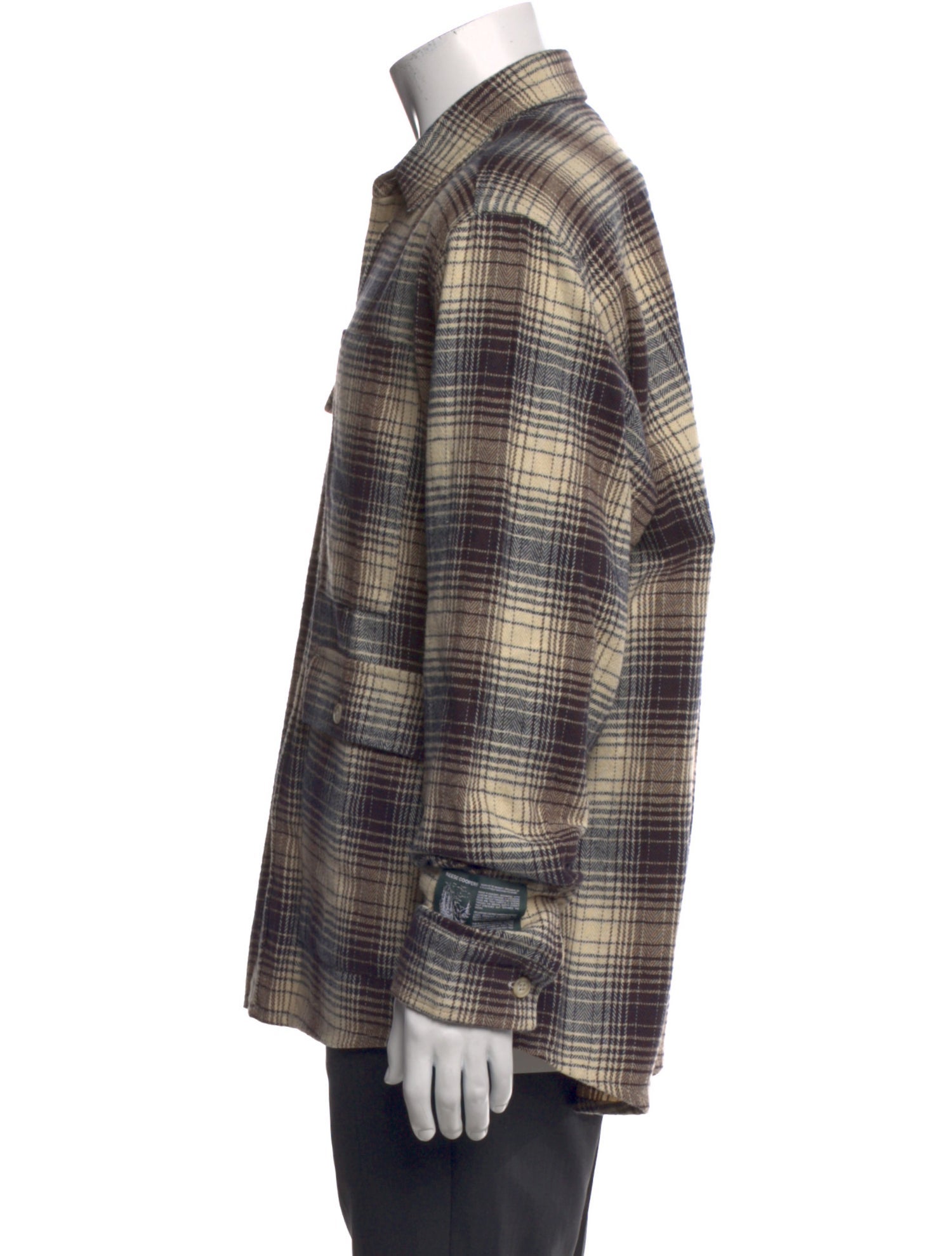 Reese Cooper Plaid Print Long Sleeve Shirt