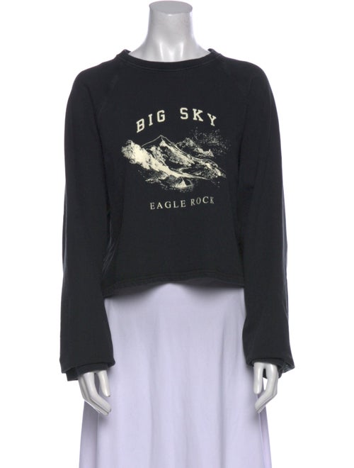 Reese Cooper Graphic Print Crew Neck Sweatshirt