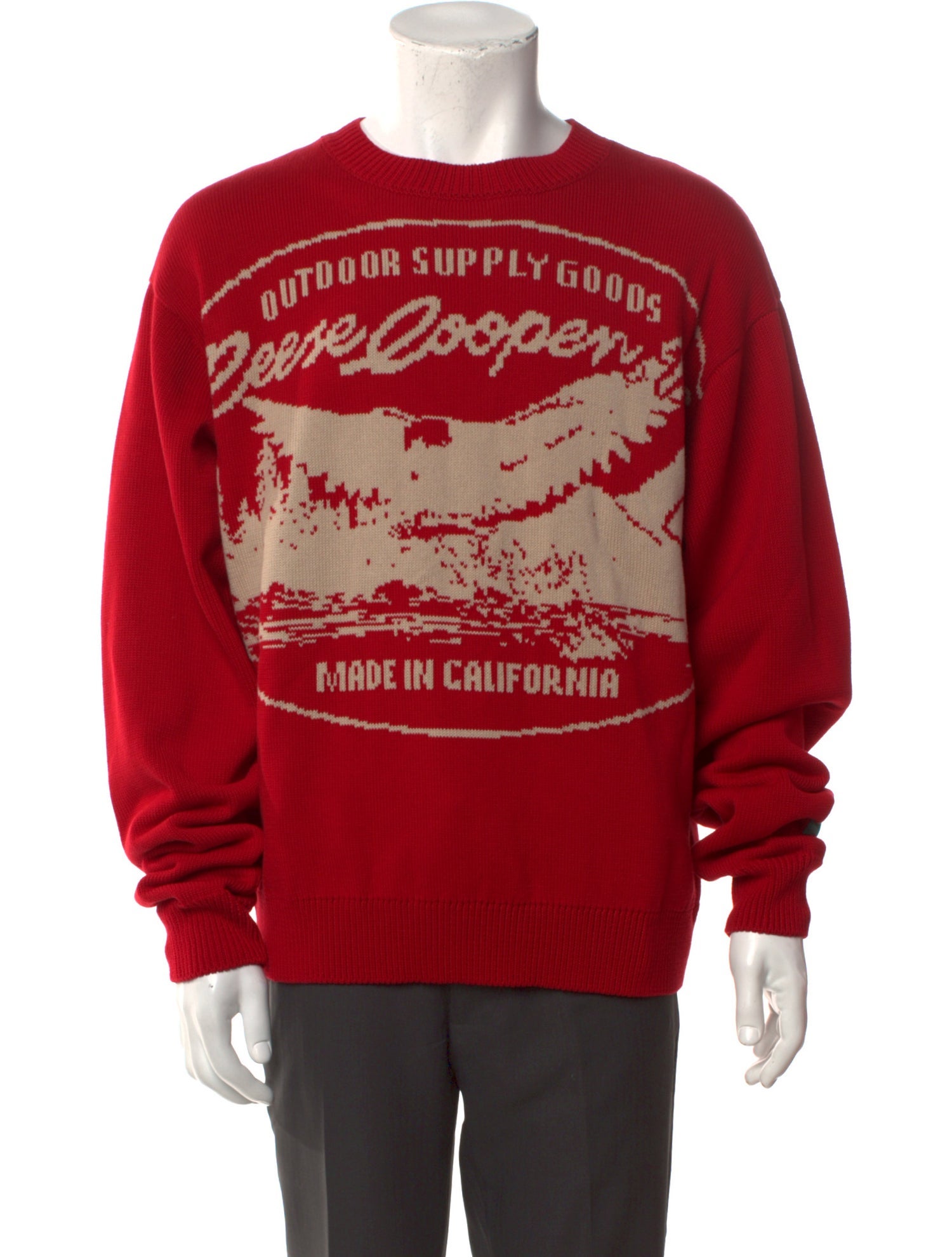 Reese Cooper Graphic Print Crew Neck Pullover