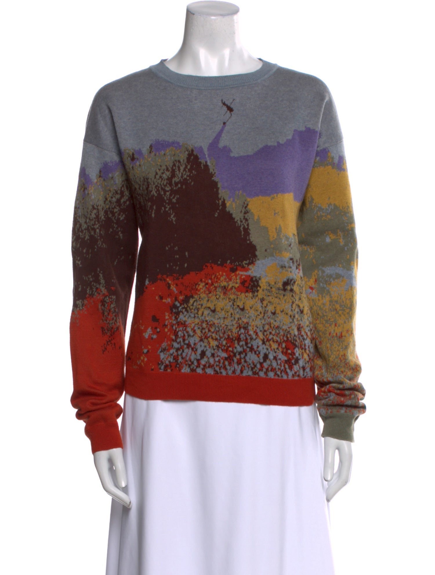 Reese Cooper Graphic Print Crew Neck Sweatshirt