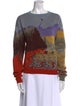 Reese Cooper Graphic Print Crew Neck Sweatshirt