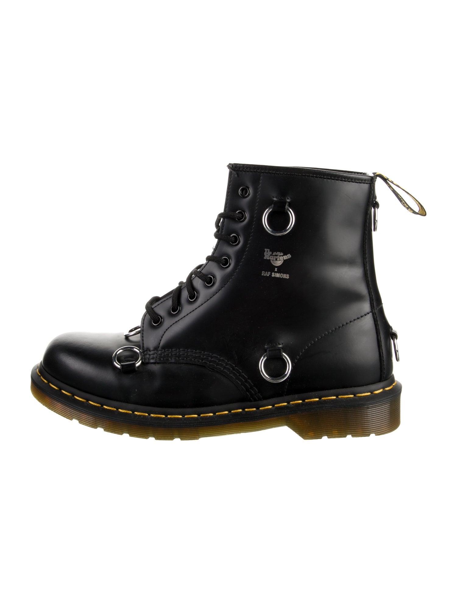 Raf Simons x Dr Martens Leather Combat Boots