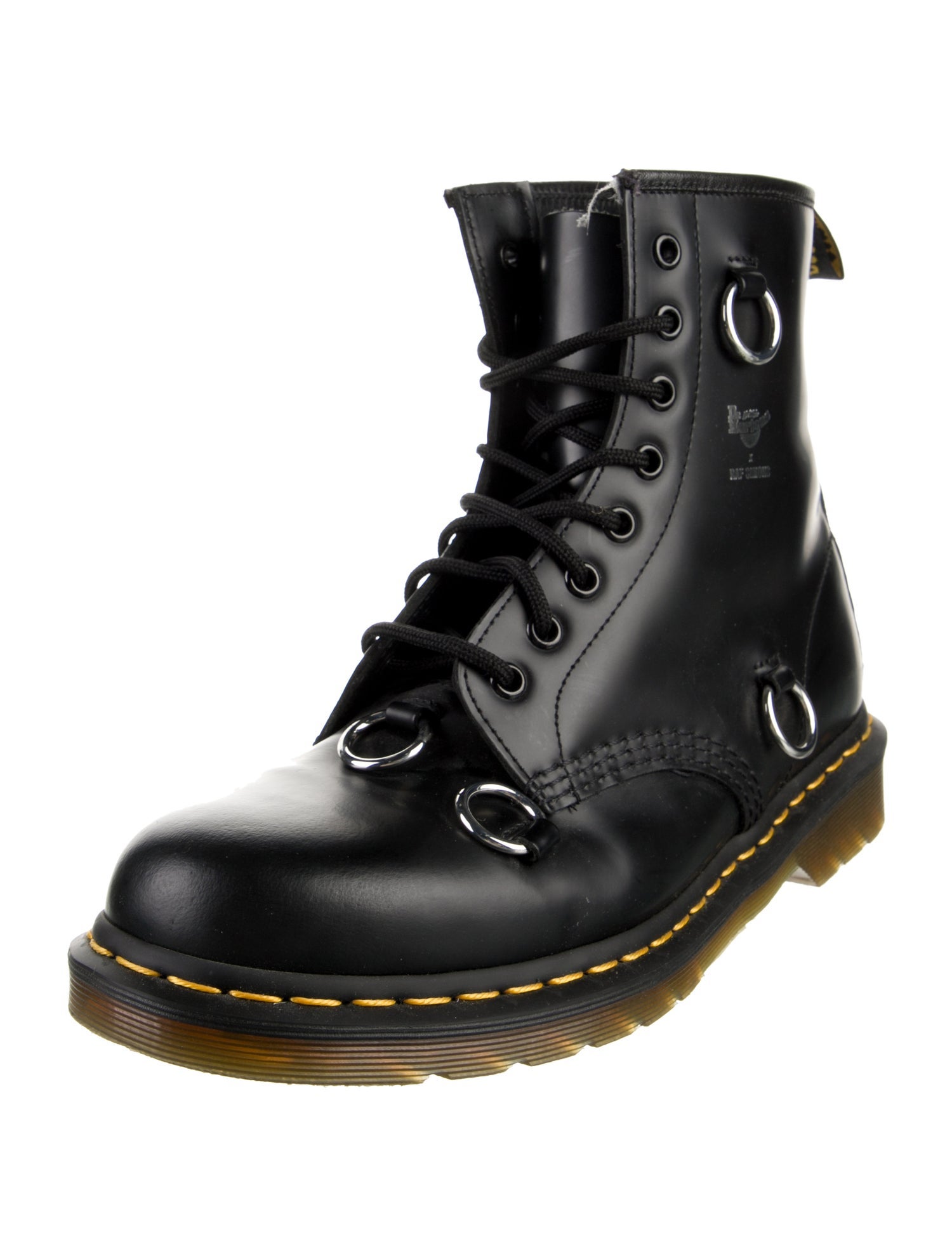 Raf Simons x Dr Martens Leather Combat Boots