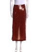 Rezek Studio Sequin Embellishments Midi Length Skirt