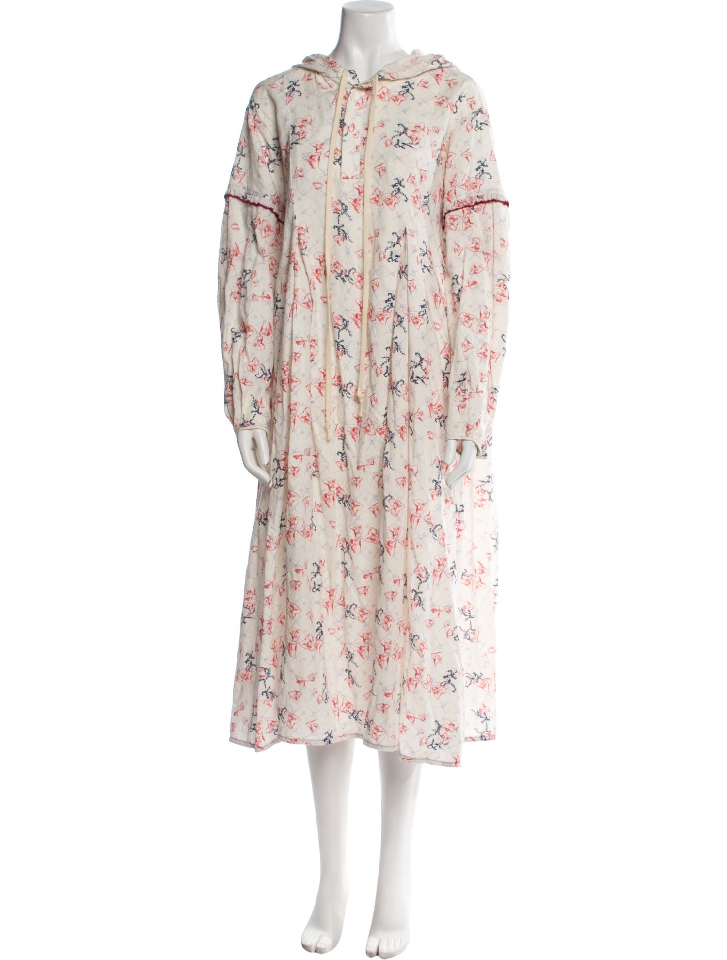 Renli Su Floral Print Midi Length Dress