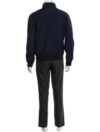 Raf Simons x Fred Perry Wool Plaid Print Denim Jacket