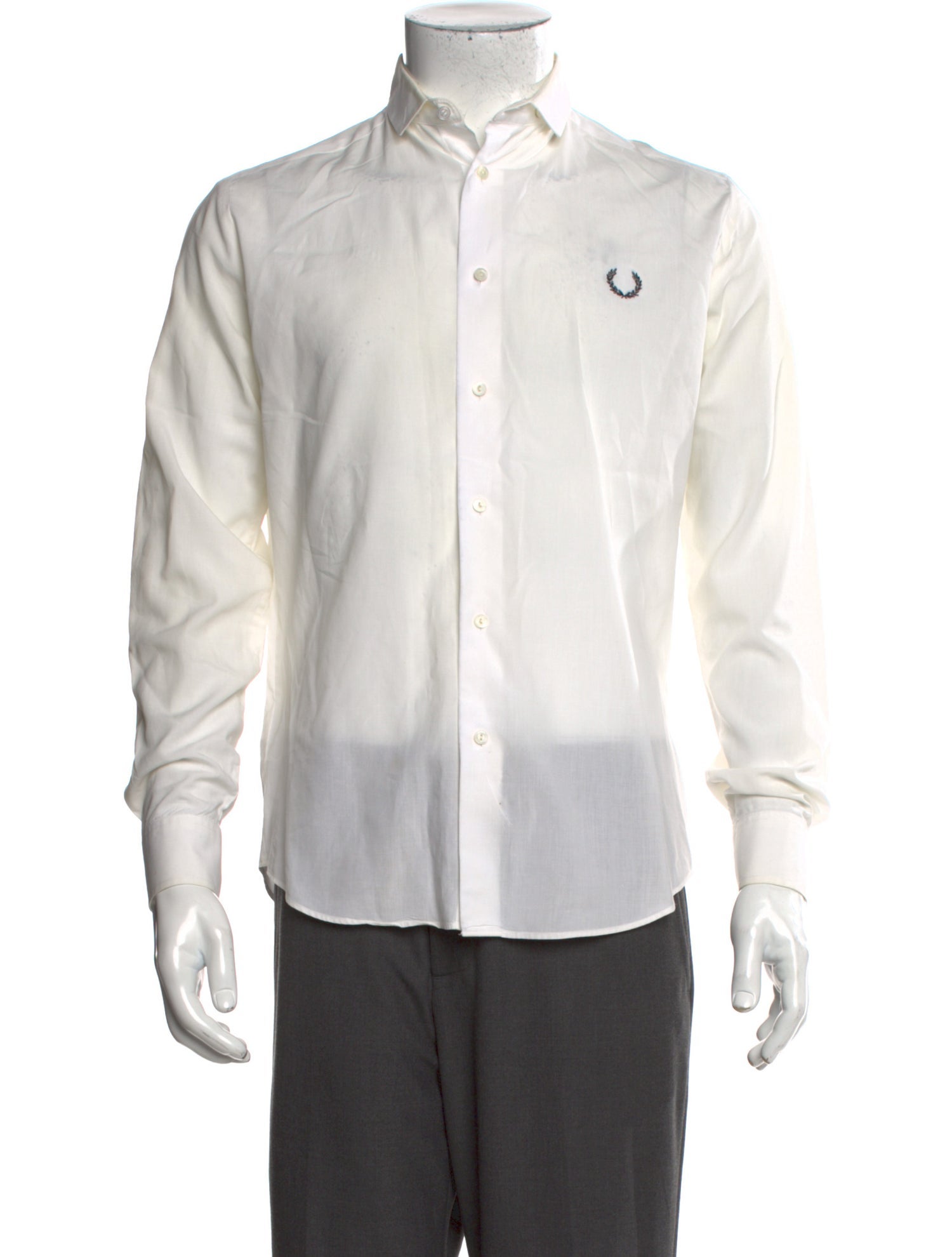 Raf Simons x Fred Perry Graphic Print Long Sleeve Dress Shirt