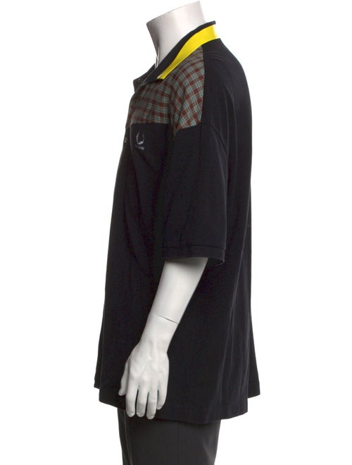 Raf Simons x Fred Perry Plaid Print Collar Polo Shirt