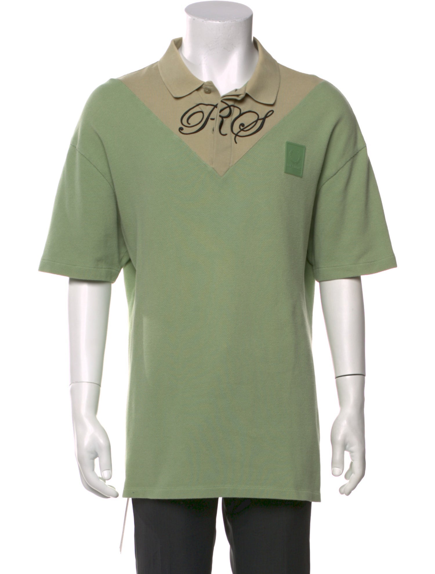 Raf Simons x Fred Perry Graphic Print Collar Polo Shirt