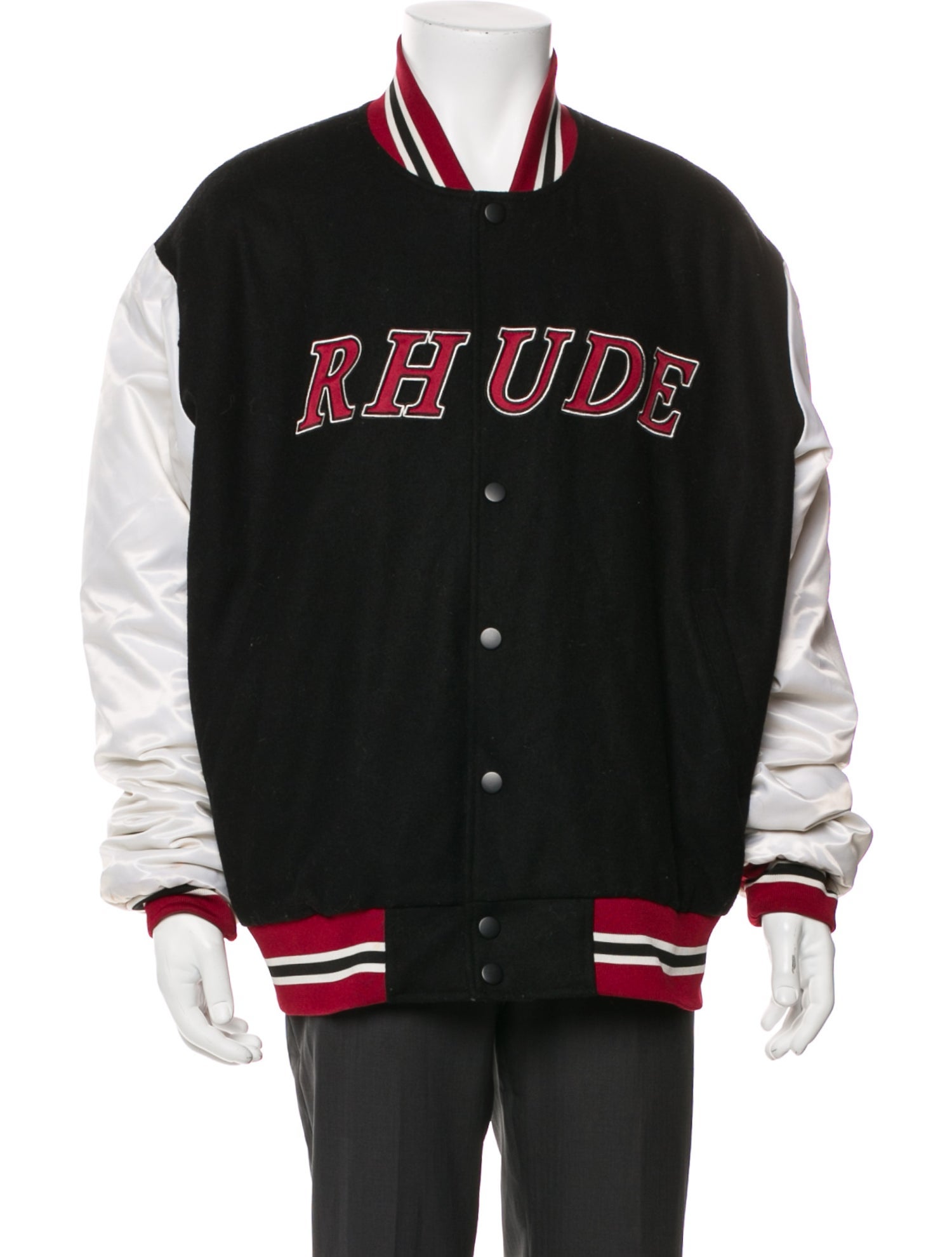 Rhude x Starter Graphic Print Varsity Jacket