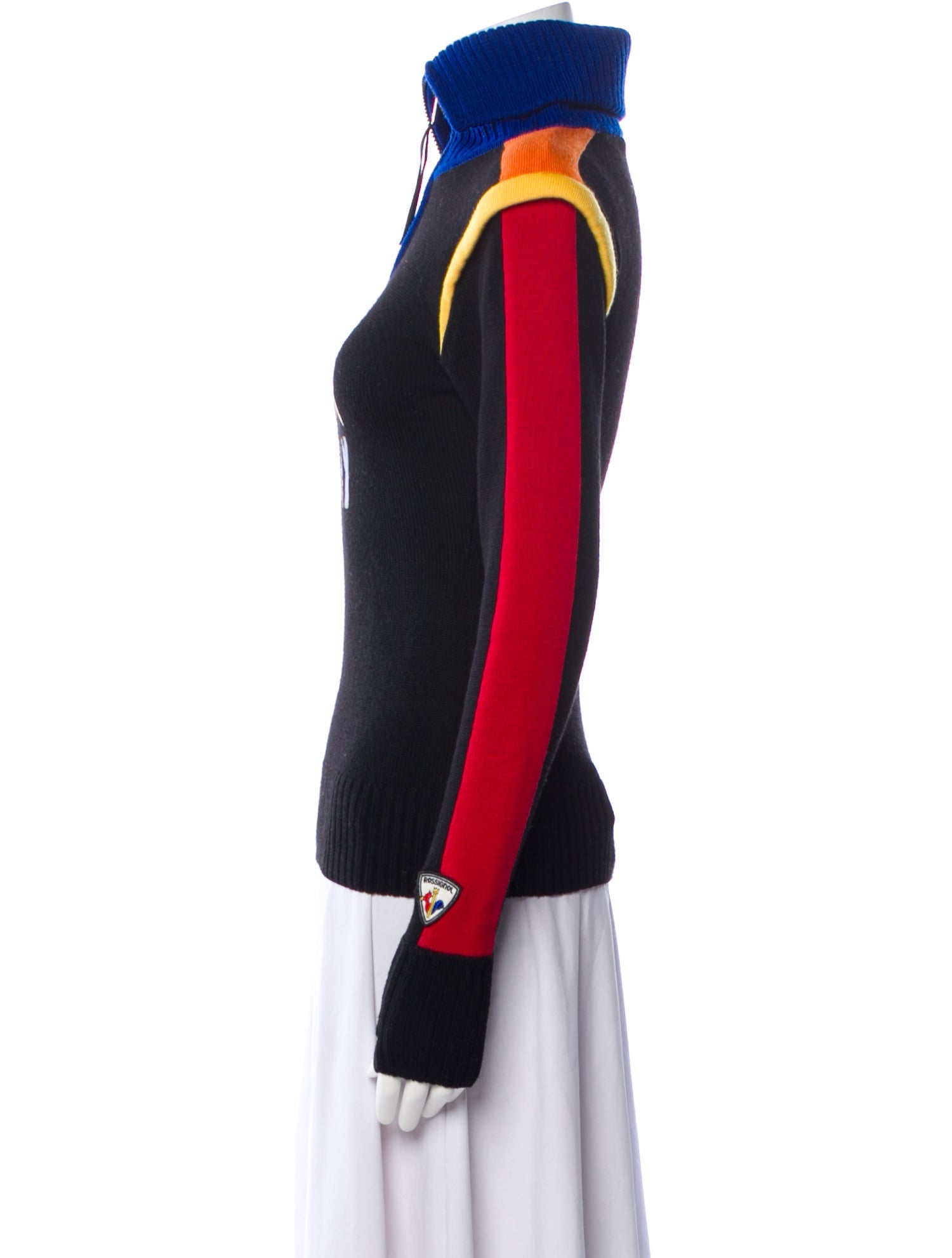 ROSSIGNOL Merino Wool Graphic Print Sweater