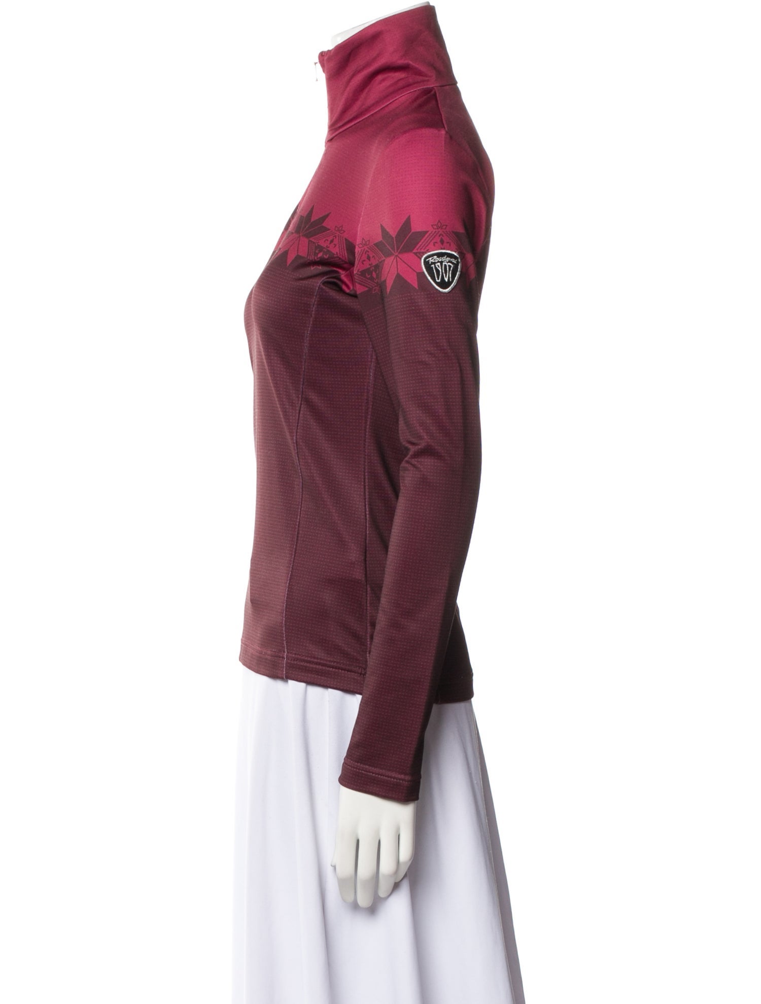 ROSSIGNOL Colorblock Pattern Biker Jacket