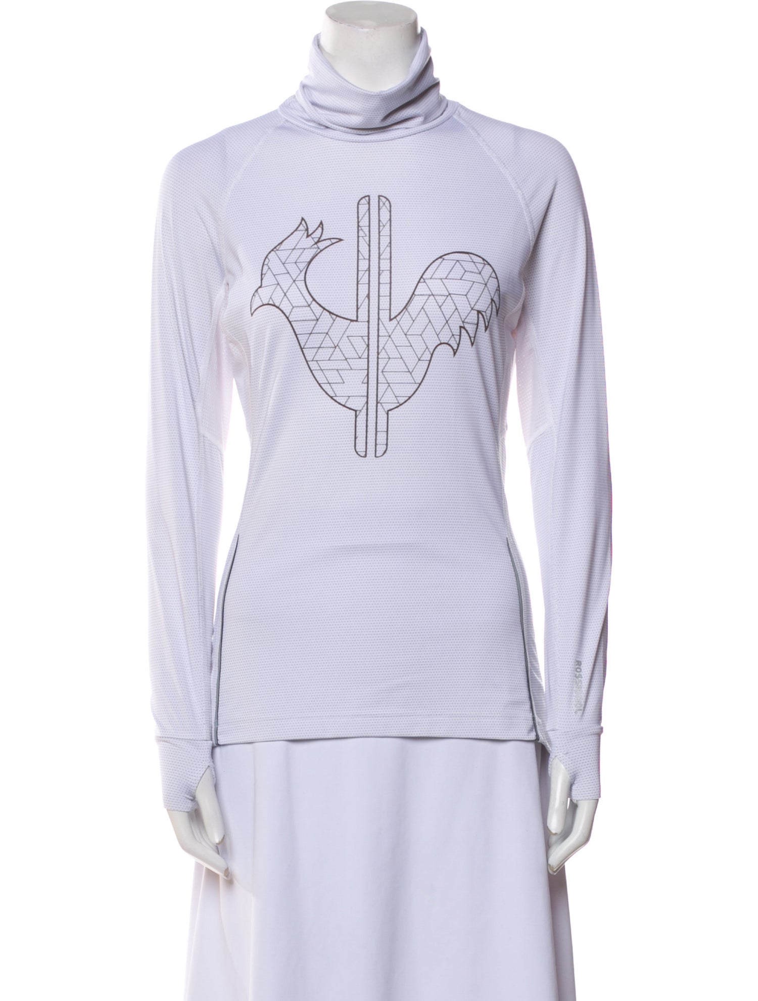 ROSSIGNOL Graphic Print Turtleneck Sweatshirt