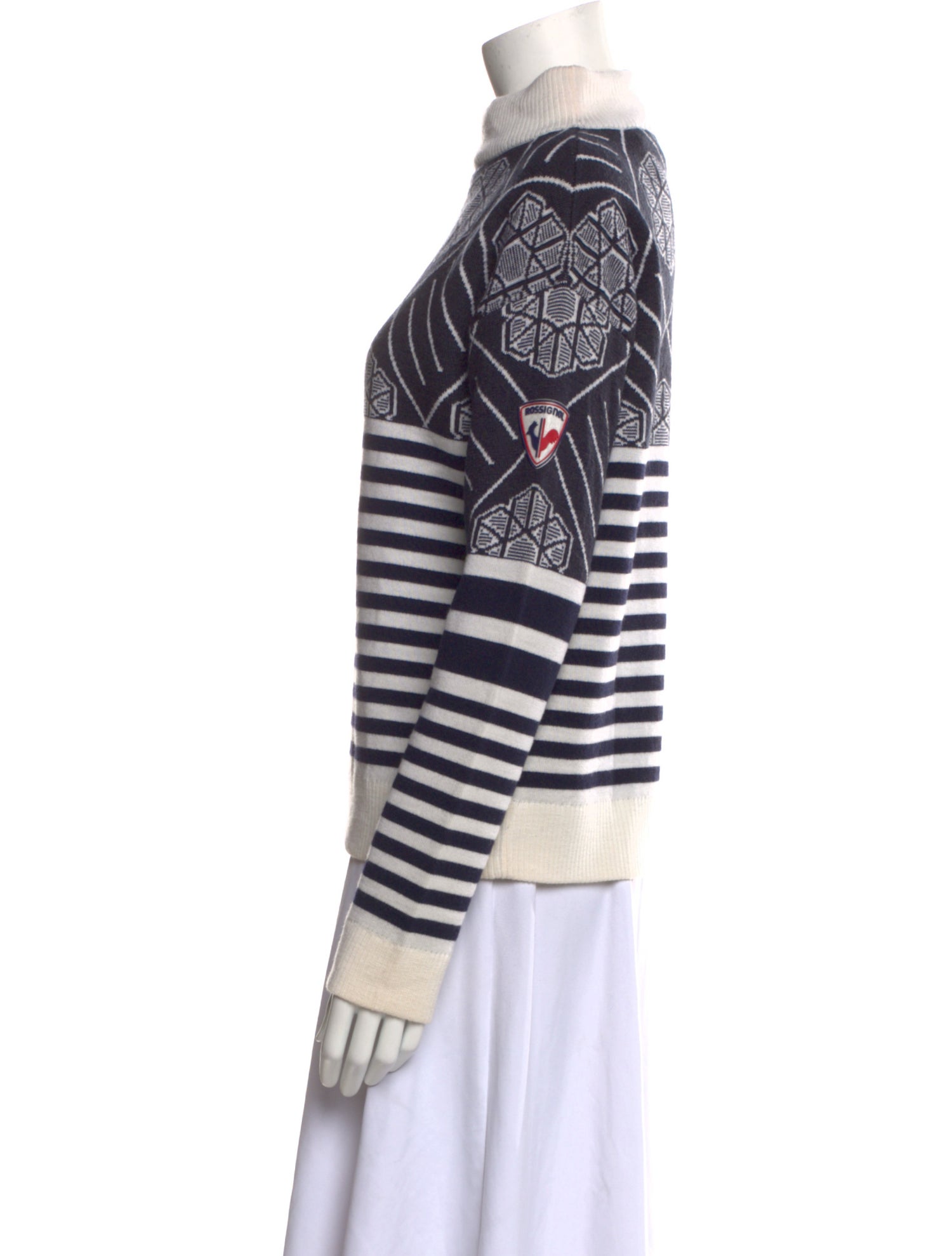 ROSSIGNOL Merino Wool Striped Sweater