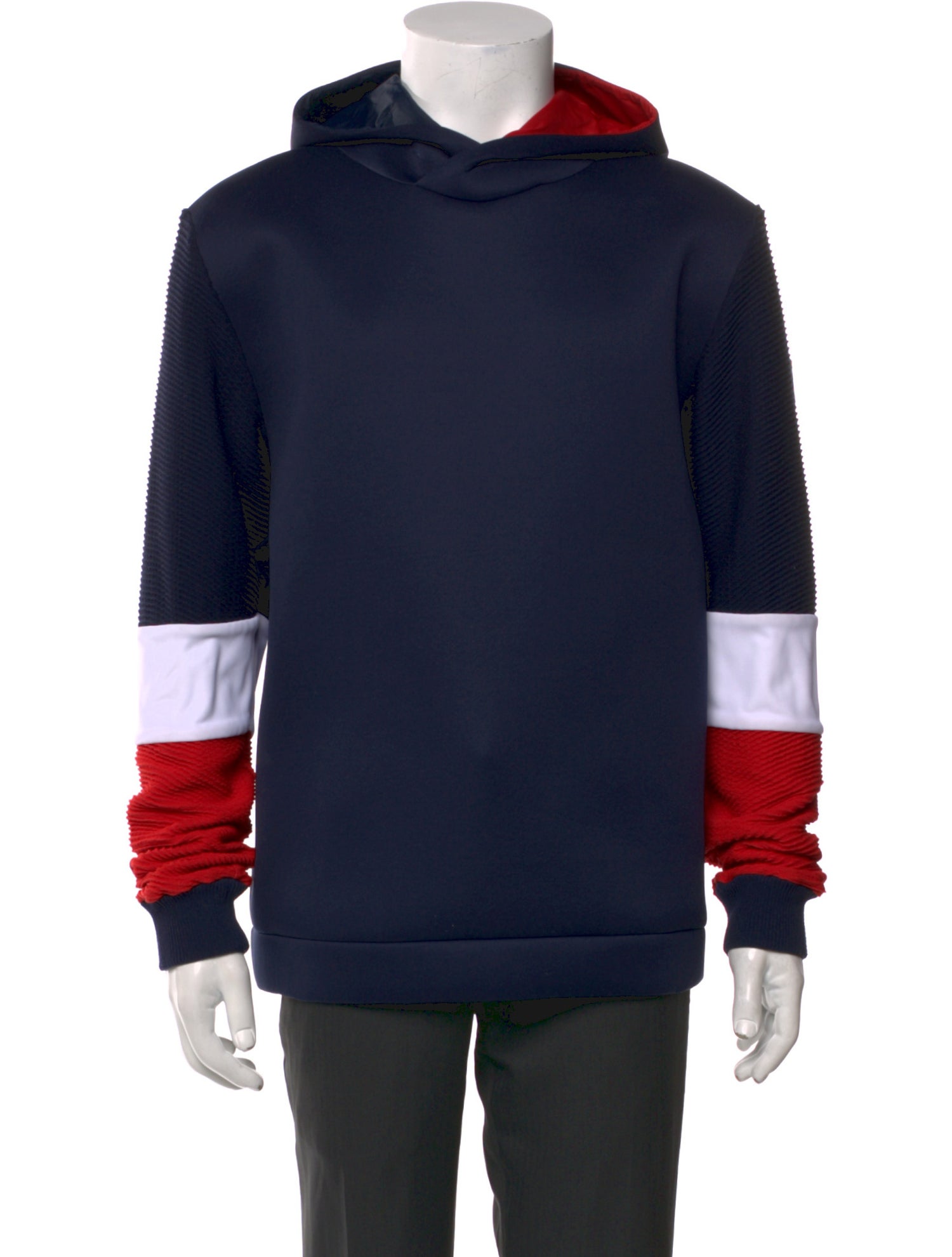 ROSSIGNOL Colorblock Pattern Crew Neck Hoodie
