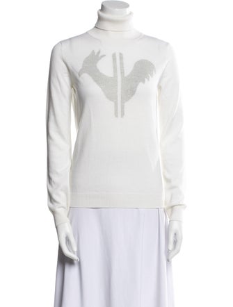 ROSSIGNOL Virgin Wool Graphic Print Sweater