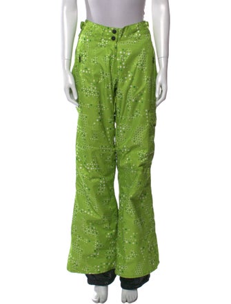 ROSSIGNOL Polka Dot Print Straight Leg Pants