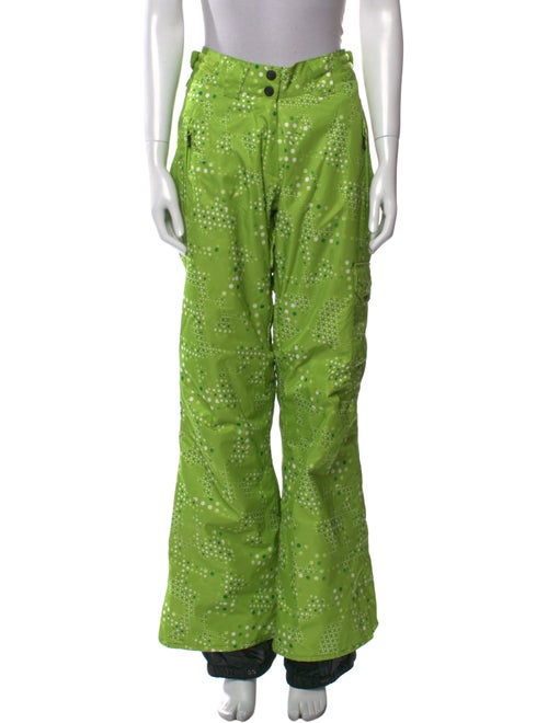 ROSSIGNOL Polka Dot Print Straight Leg Pants