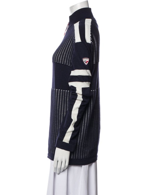 ROSSIGNOL Merino Wool Striped Bomber Jacket