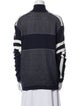 ROSSIGNOL Merino Wool Striped Bomber Jacket
