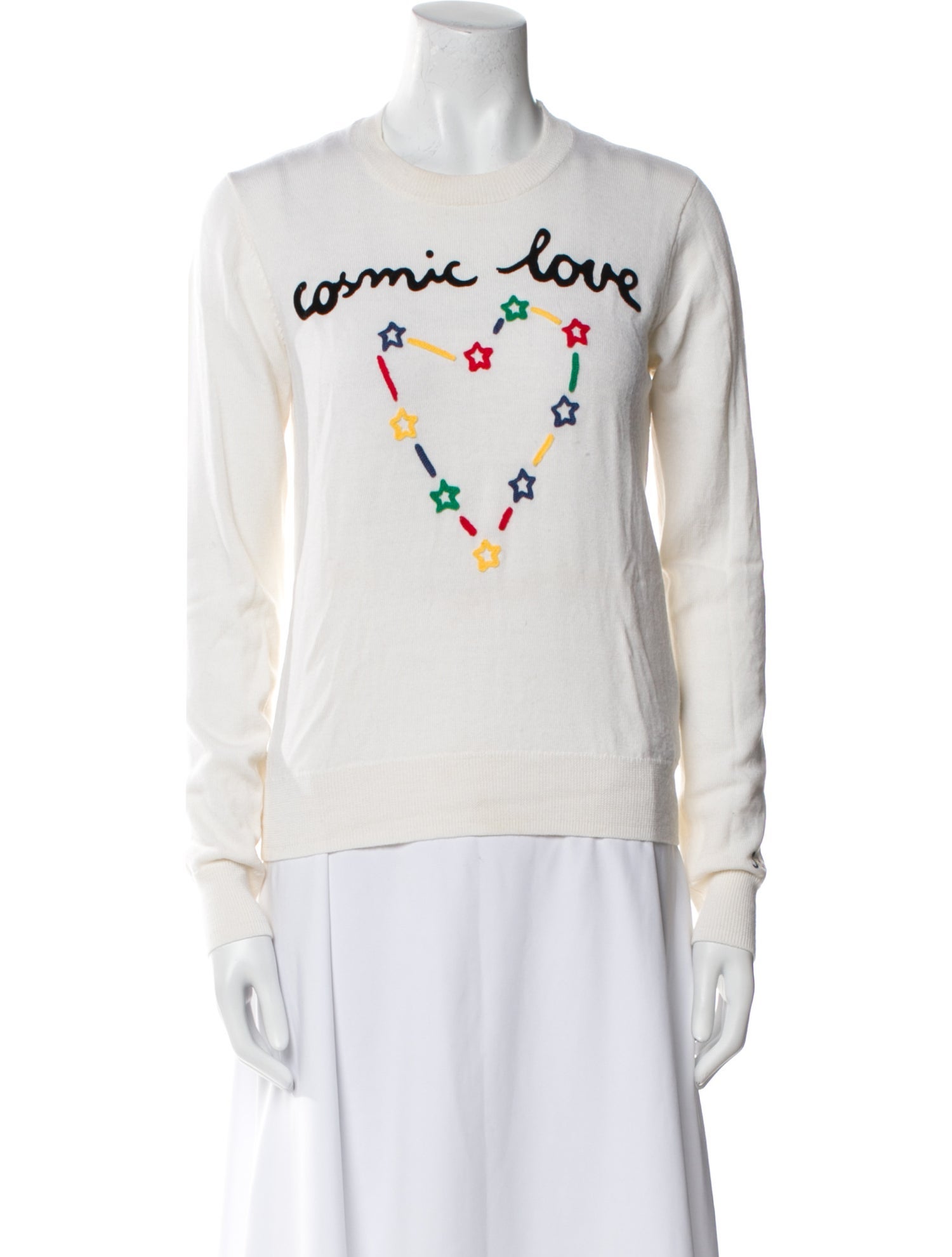 ROSSIGNOL Merino Wool Graphic Print Sweater