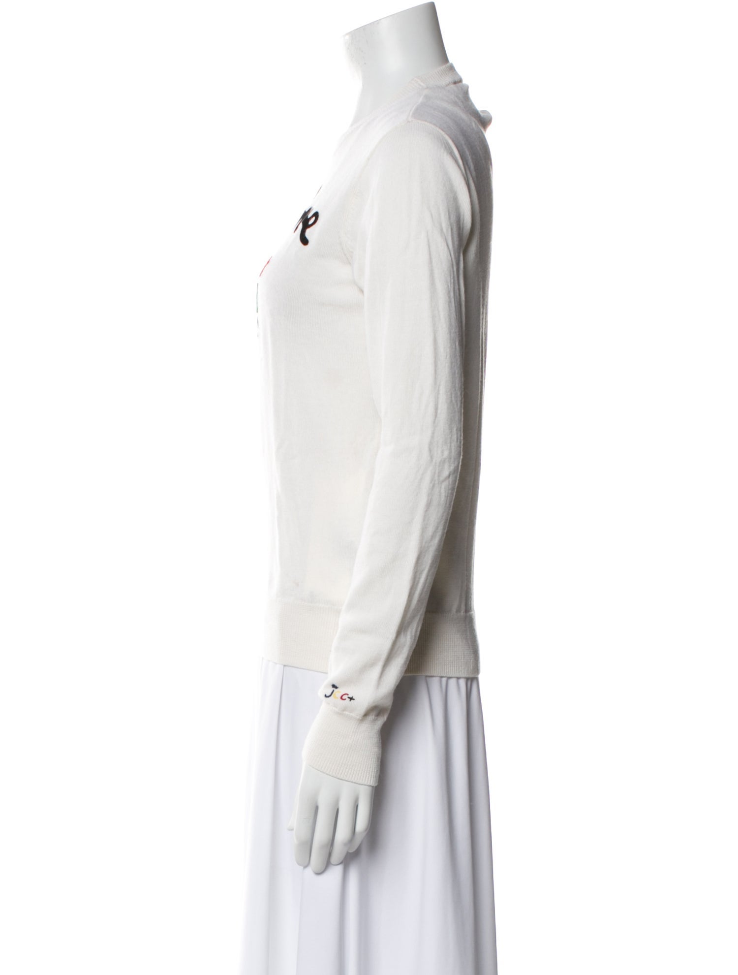 ROSSIGNOL Merino Wool Graphic Print Sweater